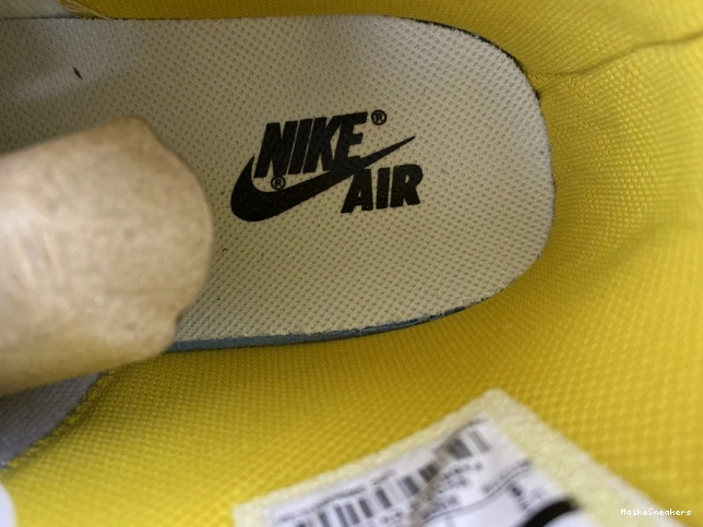 MaikeSneakers Powder Jordan 1 Dark Air NRG White Off-White x AQ0818-149 Yellow-Cone 0812